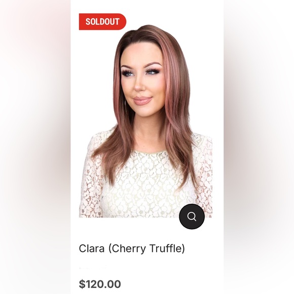 🌟NEW Chelsey Smith Crowns Clara - Cherry Truffle Synthetic Wig - Standard Size🌟 - Picture 1 of 10